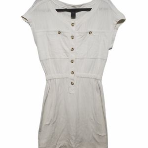 NWT Marc by Marc Jacobs Cotton Dress Buttons Beige